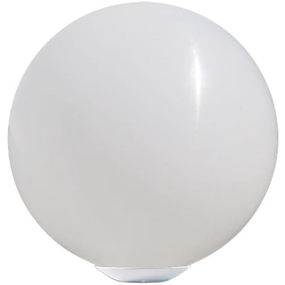 150W 120V Powder Coated Cast Aluminum Post Top 18 in. Globe Light Fixture, White
