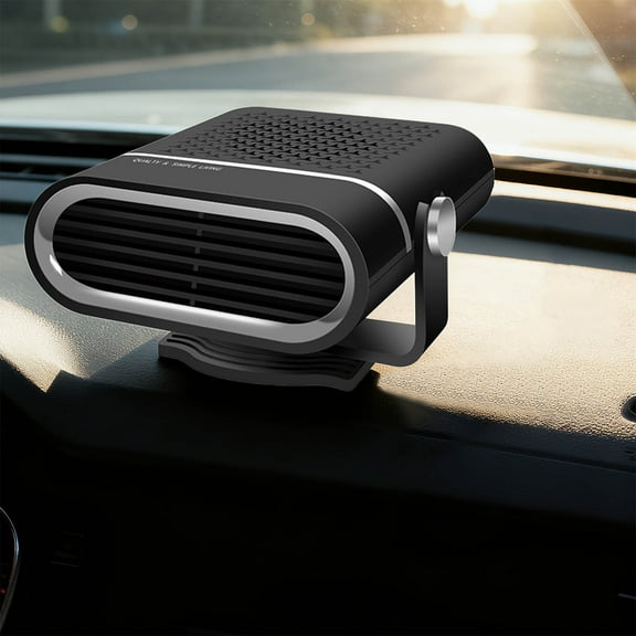 150W 12V 2-in-1 Portable Car Heater – Fast Heating for Defrosting and Defogging 360° Adjustable, Plug into Lighter Compact, Multifunctional for Winter Use