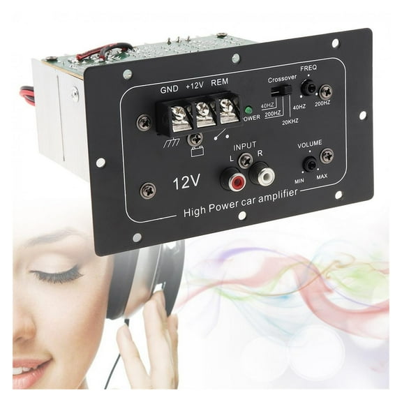 150W 12V Black Universal Powerful Bass Subwoofer Car High Power Amplifier Board For 6/8 /10 Inch Car Subwoofer