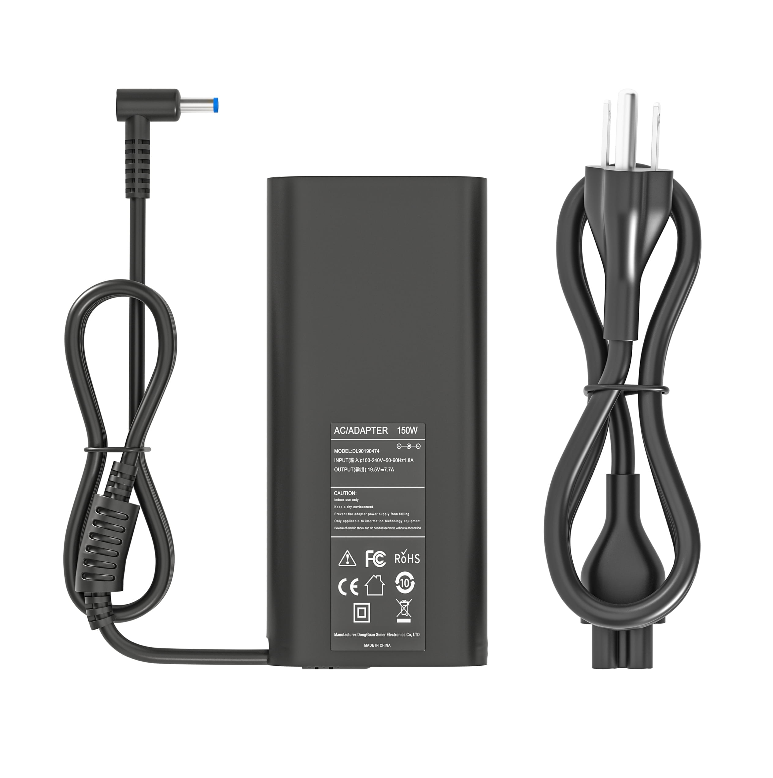 Caricabatterie 150W 19.5V 7.7A Per HP ZBook, Omen, Pavilion, EliteBook – Connettore 4.5x3.0mm, Sostituisce L48757-001 E TPN-CA11