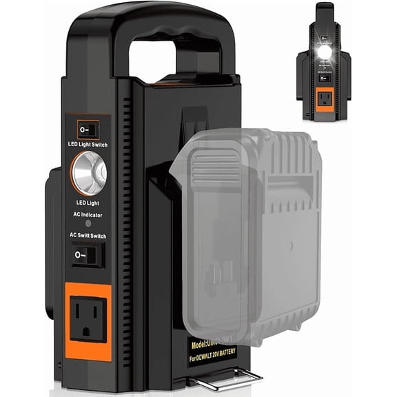 150W 2-Channel Power Inverter 110V Outdoor Mobile Dual Sine Wave Inverter For Crafts*man 20V Battery