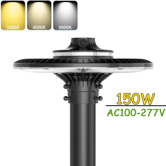 150W 22500LM LED Post Top Street GardenArea Lighting Pole Mount Light Fixture