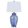 thumbnail image 1 of 150W 3 Way Ashland Glass Table Lamp With Hardback Taper Drum Fabric Shade, 1 of 5