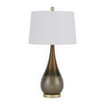 thumbnail image 1 of 150W 3 Way Carmi Metal Table Lamp With Hardback Taper Drum Fabric Shade, 1 of 5