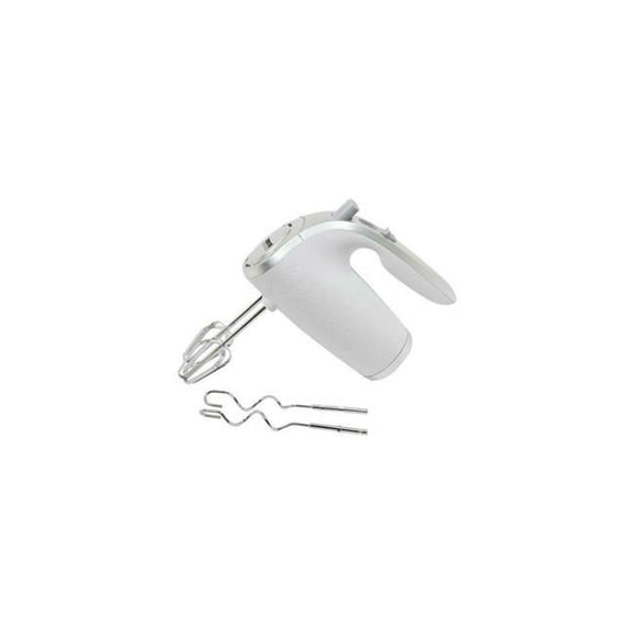 150W 5-Speed Hand Mixer, White & Silver