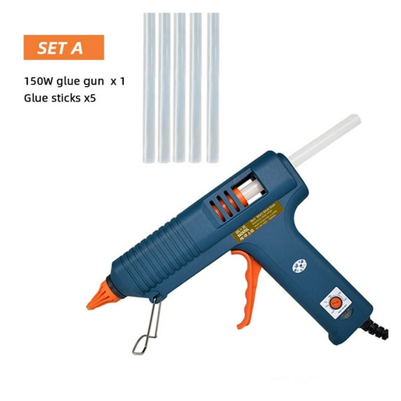 150W Adjustable Temperature Glue Gun Nozzle 11mm Glue Sticks Professional Indusrial Melt Gun Adhesive Hot Gun For Home DIY, Christmas Gifts, Crafts ,Plug and Heat