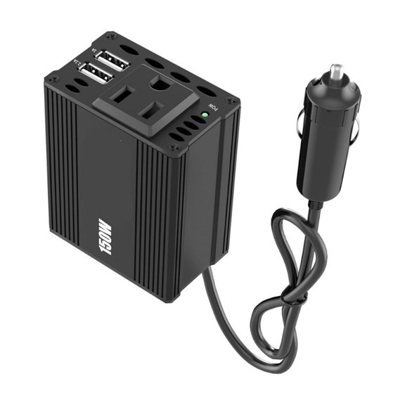 150W Car Inverter Mobile Phone Charger 12V to 110V Mini Power Boost Converter ,Rapid Cooling with Minimal Noise