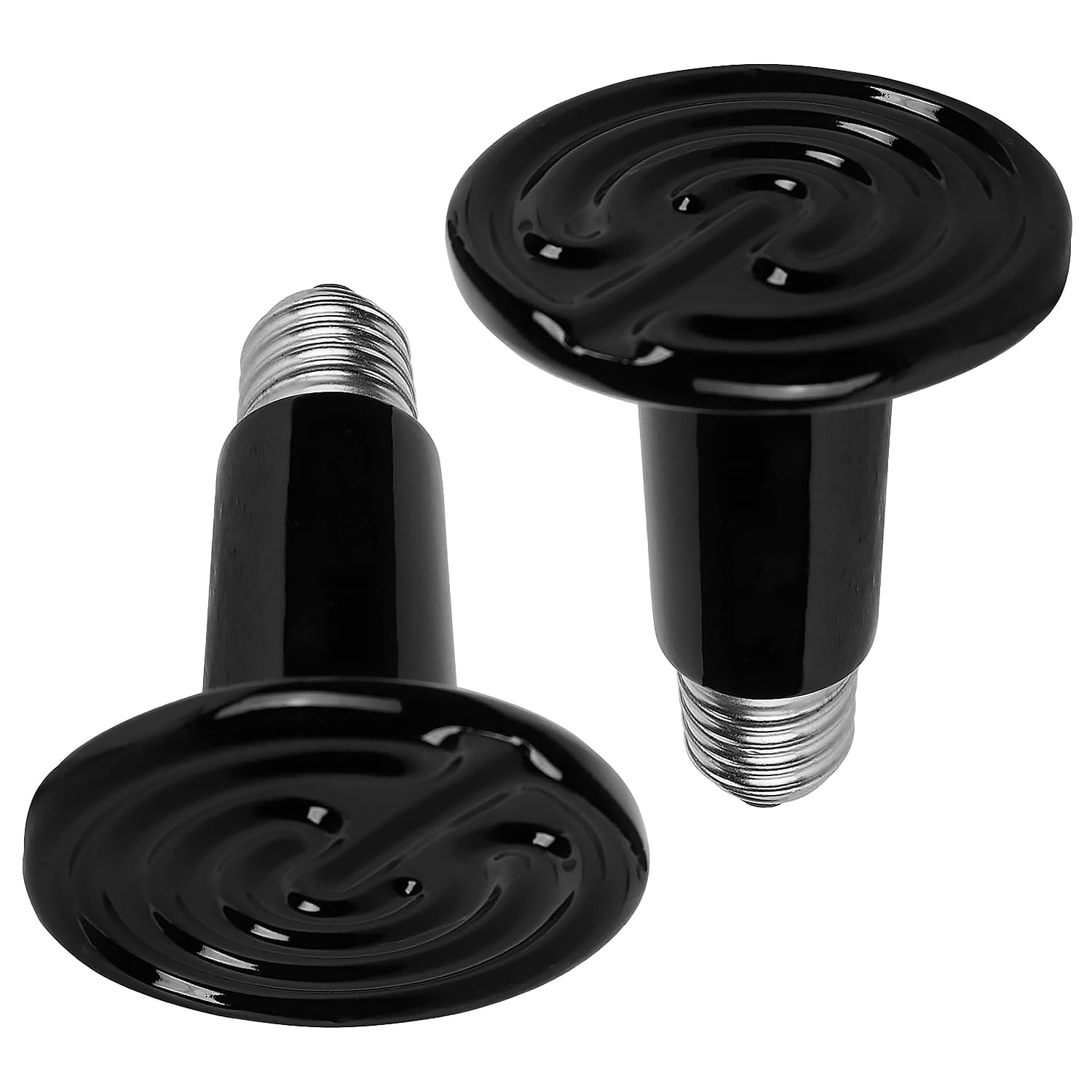 150W Ceramic Heat Emitter TeqHome Reptile Ceramic Heat Bulbs Infrared Reptile Heat Lamp for Pet Brooder Incubator Reptiles Amphibian (2-Pack)