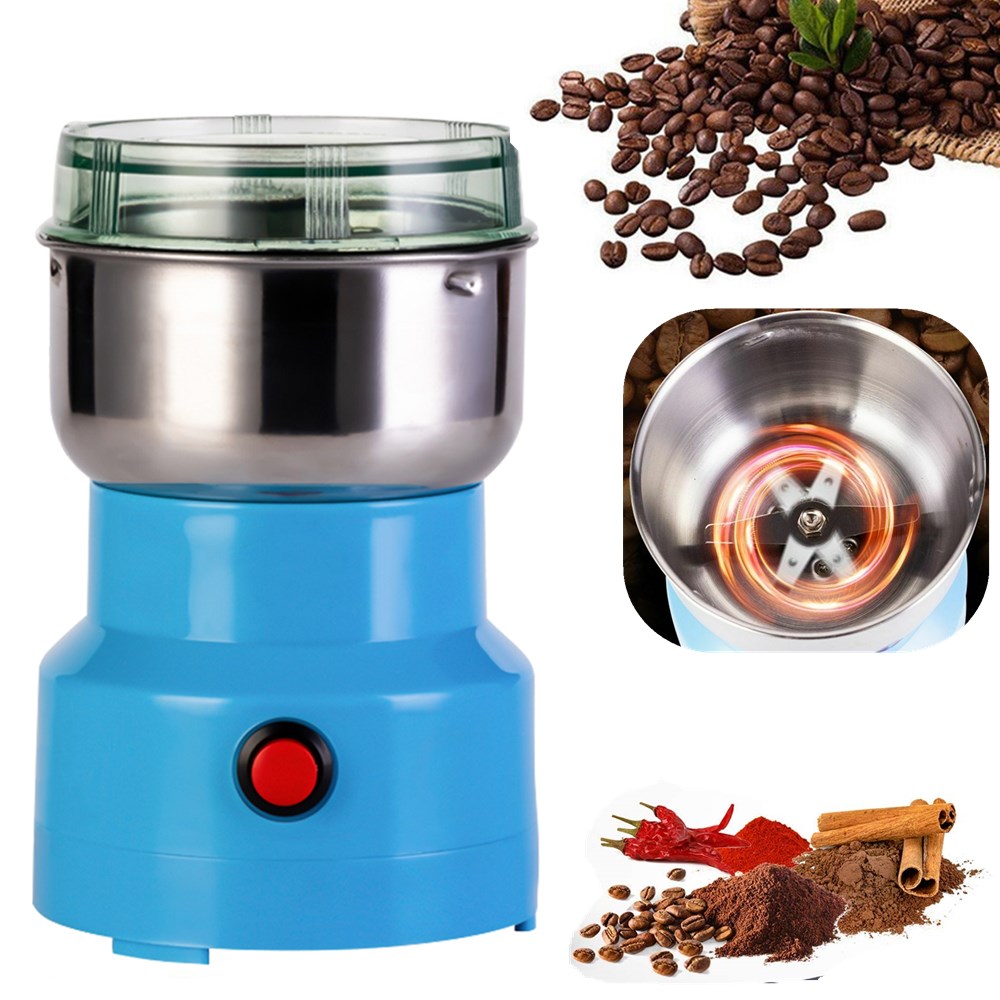 150W Electric Coffee Bean Grinder - Stainless Steel Blade Mill For Nuts, Seeds, Herbs & Spices - 300ml Capacity