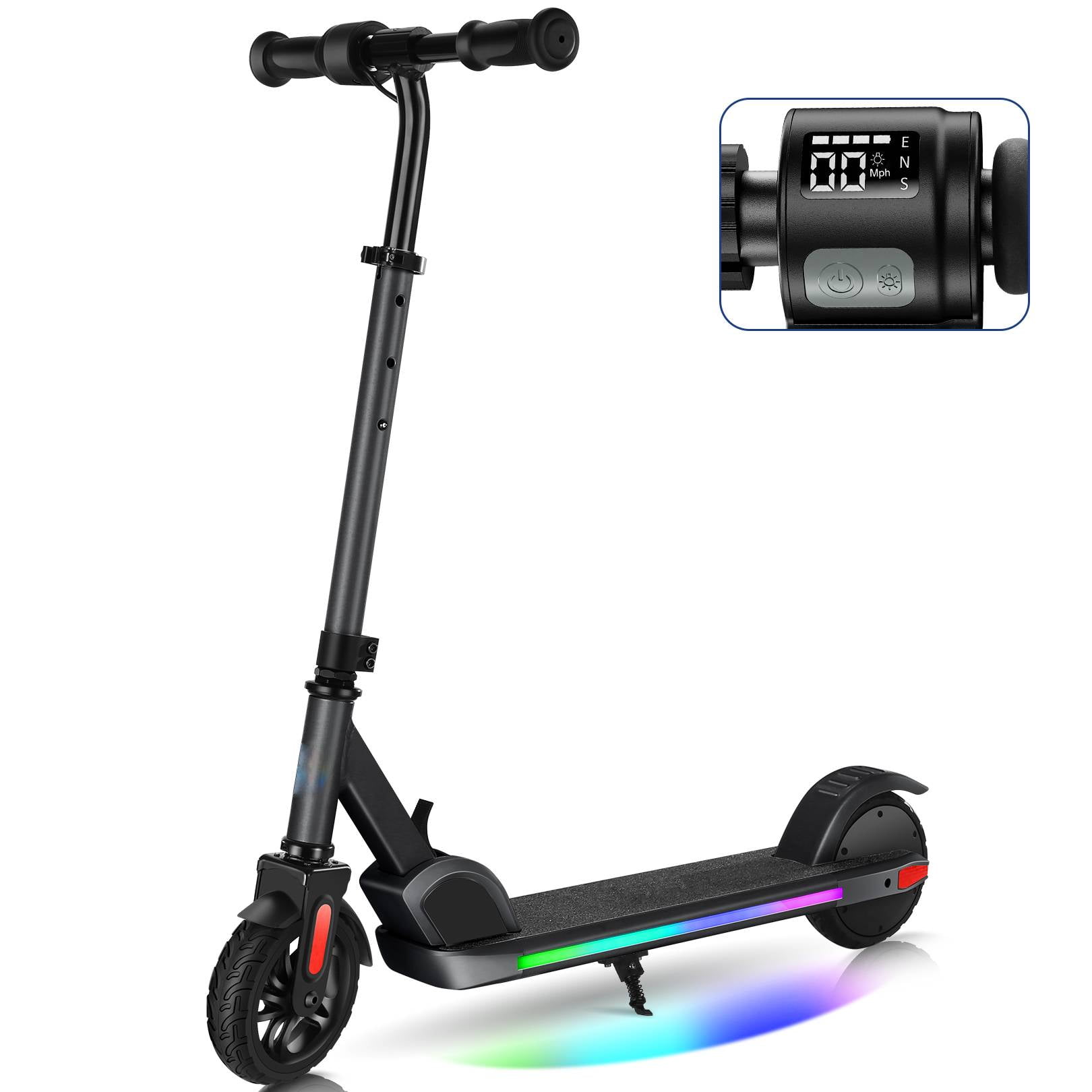 Aero iSporter Scooter eléctrico para niños de 6 a 12 años, con sensor de  arranque y gravedad, scooter eléctrico para niños con luces LED, 2
