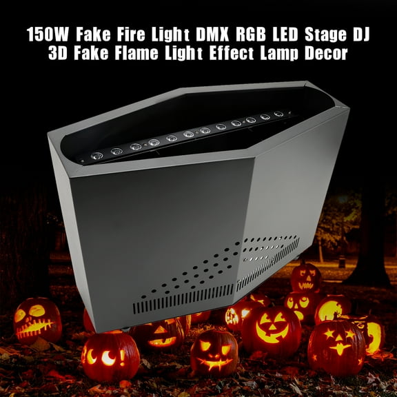 150W Fake Fire Light DMX RGB LED Stage DJ 3D Fake Flame Light Effect Lamp Decor