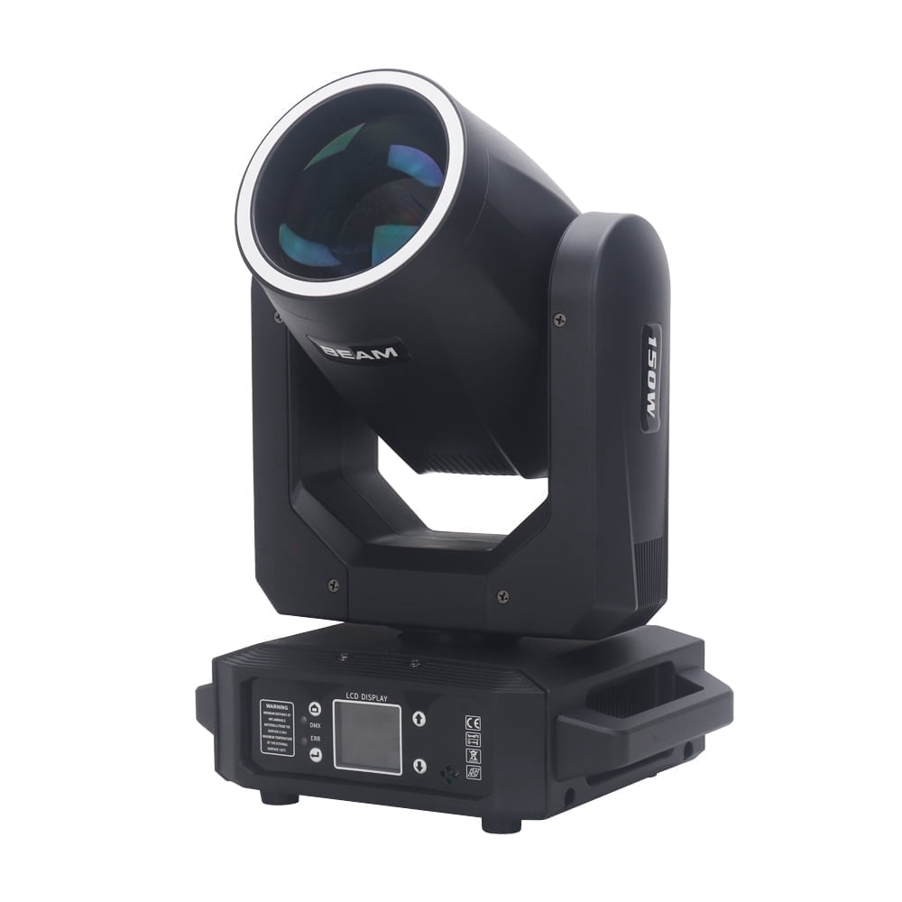 150W Moving Head Stage Light,12 Patterns 8 Colors Bean/Rainbow Stage Effect 6+12 Prism DJ Light for Disco Party Show
