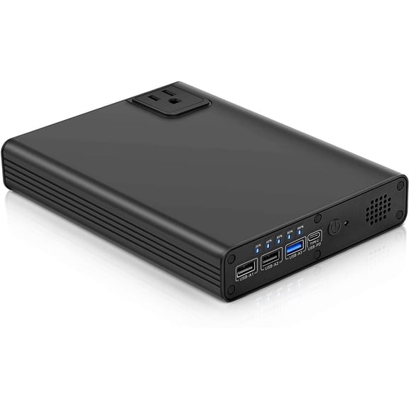 150W Portable Power Bank with AC Outlet, 36000mAh/133Wh High Capacity Power Station, 65W PD USB C Laptop Charger, Backup Power Source for Outdoor Camping Home Emergency Outage, N8