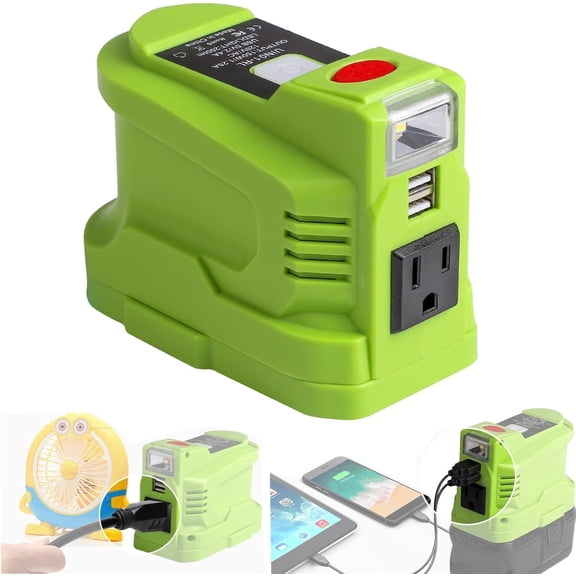 150W Power Inverter Generator for Ry*obi 18V Battery DC 18V To AC 110V 120V Power Station Camping Outdoor