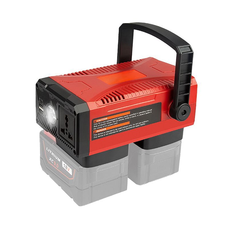 150W Power Inverter for Mil*wau*kee 18V Battery, DC 20V to AC 110-120V Battery Inverter, Portable Power Station Generator (Battery is not included)