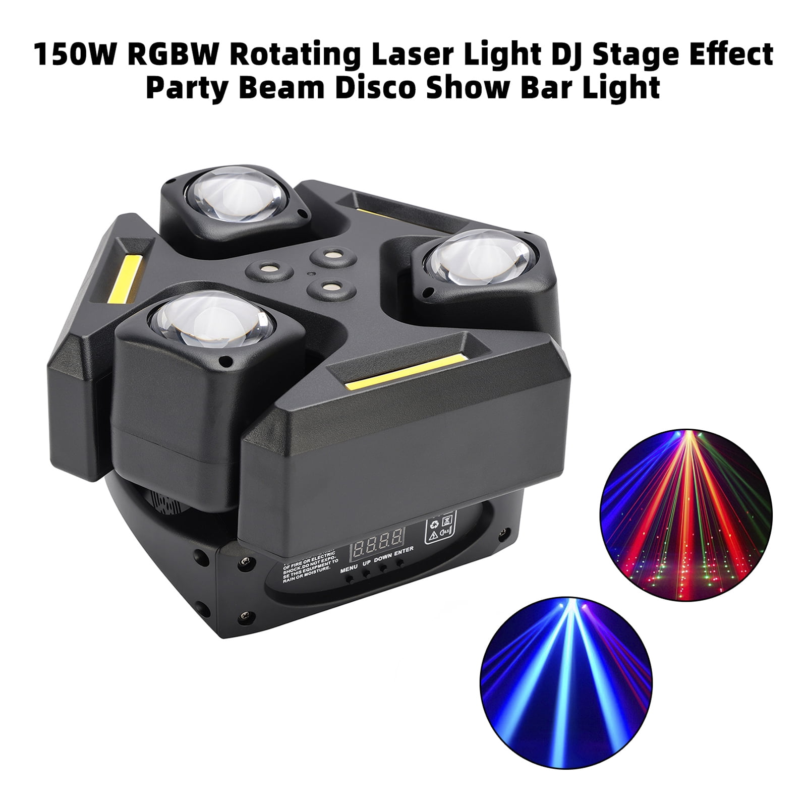150W RGBW Rotating Laser Light DJ Stage Effect Party Beam Disco Show Bar Light