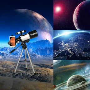 150X High Magnification Beginner Astronomical Telescope, Wide Angle Multi Eyepiece Observation Scope, Desktop Stable Tripod Monocular for Lunar Viewing Ground Scenery Outdoor Science Learning