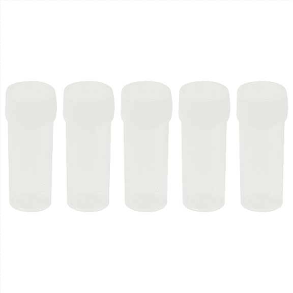 150X Plastic Sample Bottle 5Ml Test Tube Lab Small Vial Storage Container + Lid