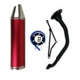 thumbnail image 1 of High Performance Muffler Exhaust System for 125cc 150cc GY6 Scooter Moped TaoTao Kymco Vitacci Benelli Beast 150 Upgrade for 152QMJ 157QMJ Engines (Red), 1 of 2