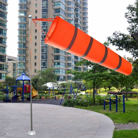 150cm Airport Windsock Garden Waterproof Windsock Rip-Stop Polyester Wind Measurement Sock Bag For Measure Wind Speed/direction