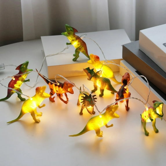 150cm Dinosaur LED String Lights,Waterproof & Safe-to-Touch, Decor for Kids’ Room, Birthday Party, Christmas, Gift,A