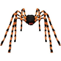 150cm Halloween Hairy Spider,Realistic Giant Scary Spider Props Decoration with Spider Web for Indoor and Outdoor Decoration