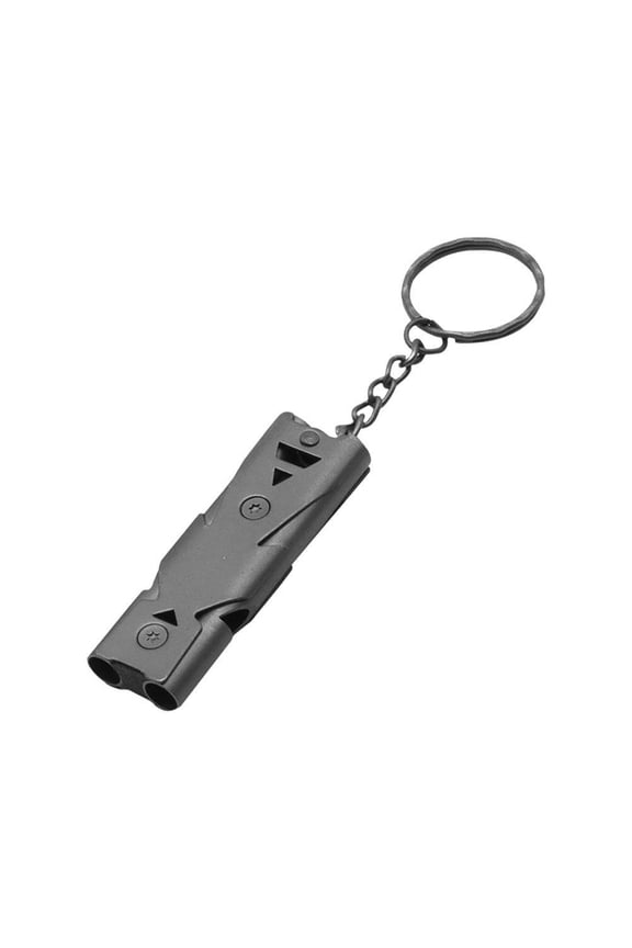 150dB Super Loud Stainless Steel Emergency Whistle with Keychain, Compact Design for Hiking, Boating, Camping, Survival Signaling