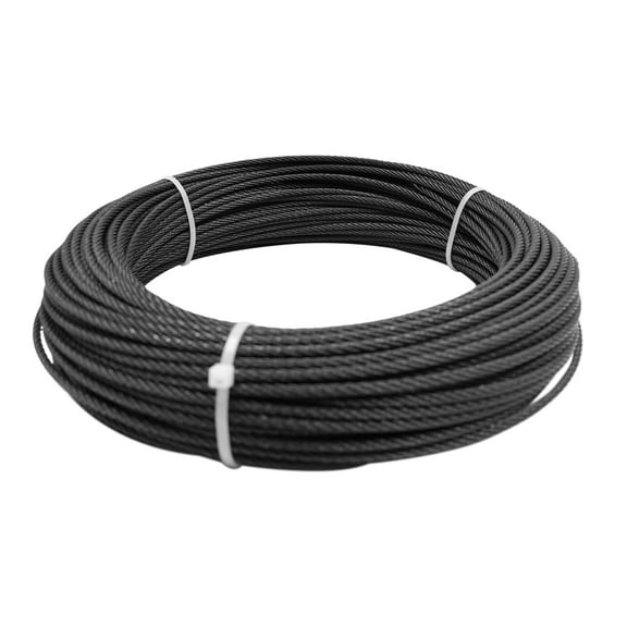 150ft 316 Stainless Steel Wire Rope, 3mm Cable with 7x7 Strand Structure, Rust-Resistant, , Smooth Surface, Suitable for Indoor and Outdoor Use