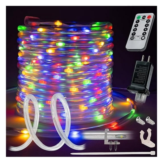 150ft LED Rope Light, Outdoor Waterproof Lights 8 Modes - Walmart.com