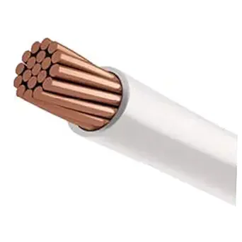 150 feet, White 10AWG Pure Copper Grounding Wire THHN/THWN-2 Fire Retardant PVC Insulation Surge Protection