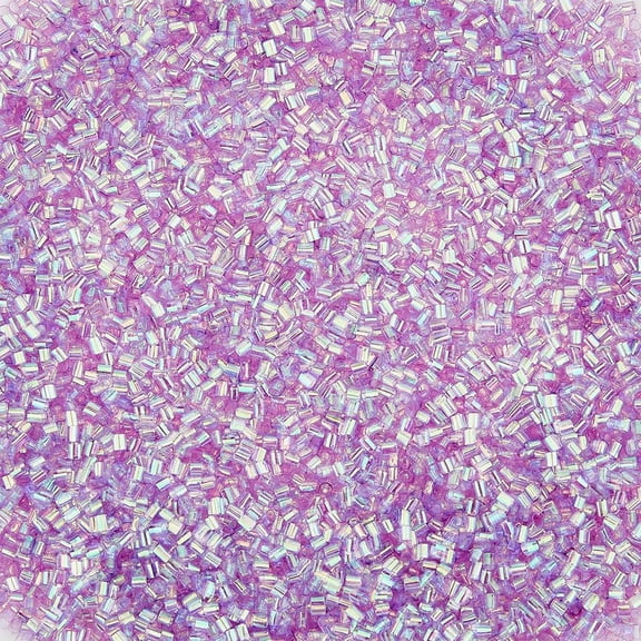 150g Crispy Bingsu Beads for Slim About 15882Pcs Iridescent Soft Straw Tube Beads 3D Glitter Plastic Beads Medium Purple Plastic Bead Assortment Crunchy Slime Microbeads Supplies