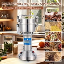 150g Electric Grain Mill Grinder - 800W High Speed Commercial Spice Grinder - Stainless Steel Dry Machine for Flour, Wheat, Nut, Corn, Rice, Pepper, Herbs, Coffee Beans - Upright, 110V