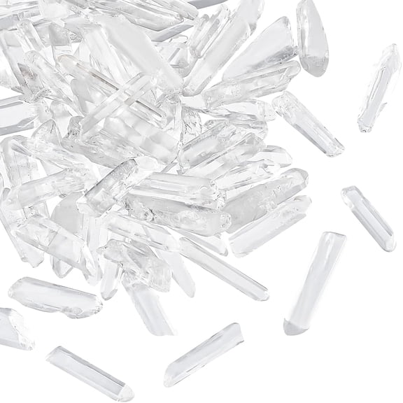 150g Natural Quartz Crystal Points Undrilled Quartz Stone Sticks Spikes Polished Point Loose Beads for Jewelry Making