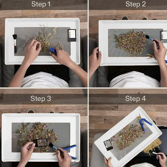 150micron Mesh Dry Filter Sceen Container Kit 2in1 Plastic Box