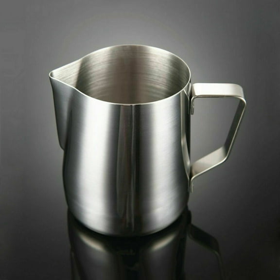 150ml 350ml 1000ml Stainless Steel Milk Jug Frother Coffee Latte Cup Pitcher,Perfect for Espresso Machines, Milk Coffee Frothers, Latte Art 1