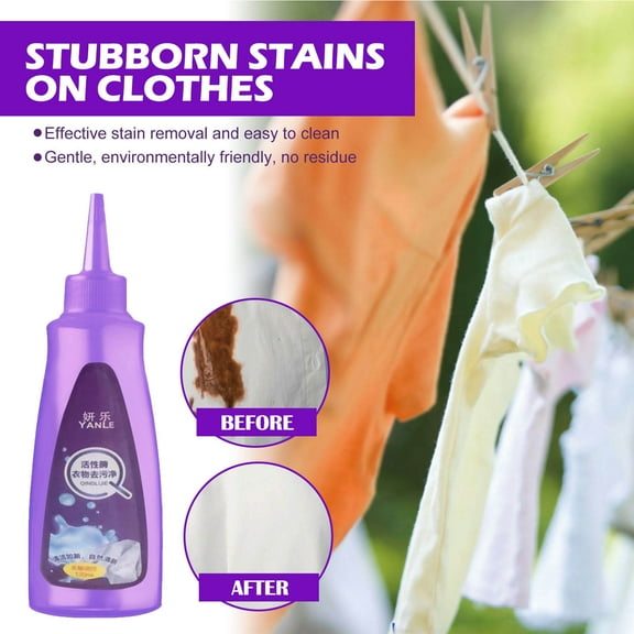 150ml Active Enzyme Laundry Stain Remover, Gentle and Non-irritating, Eliminates Odors and Dirt, Convenient for Daily Use