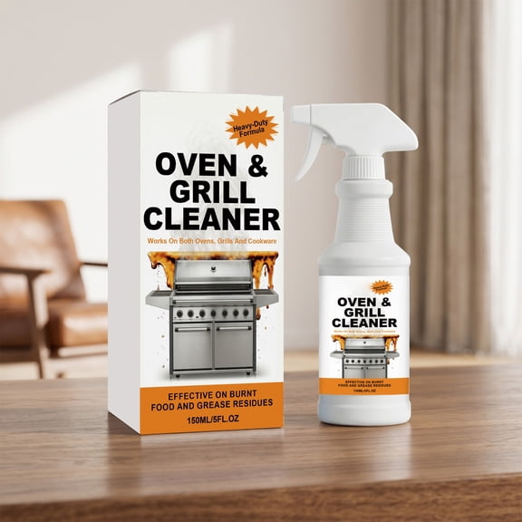 150ml High-temp Resistant Grill Cleanser, Clingable Foam Degreaser, Scrub-free Heavy-duty Remover, Deep-penetrating Sanitizing Spray For Oven Grate BBQ Household Cooking Areas