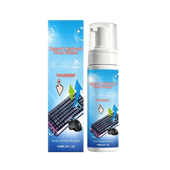150ml Keyboard Foam Cleaner Multipurpose Electronic Cleaning Foam Spray for Computer Keyboard Mouse Laptop Headphones Grease Stain Remover for Office