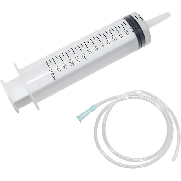 150ml Large Syringe ,Plastic Syringe with 40 Inches Plastic Tubing for Scientific Labs,Liquid,Plant Irrigation,Perfumes,Inks,Feeding Pets