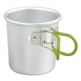 thumbnail image 1 of 150ml Picnic Water Cup Aluminum Alloy Camping Tea Mug Heat-Resistant Shatterproof Travel Mug Drinkware with Foldable Handle, 1 of 6