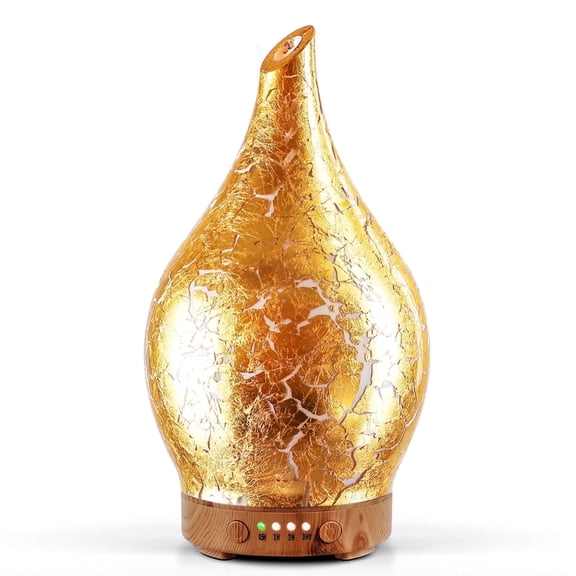 150ml Porseme Essential Oil Diffuser Glass Aromatherapy Ultrasonic Humidifier, Air Refresh Auto Shut-Off, Timer Setting, BPA Free for Home Hotel Yoga Leisure SPA Gift Last 4H
