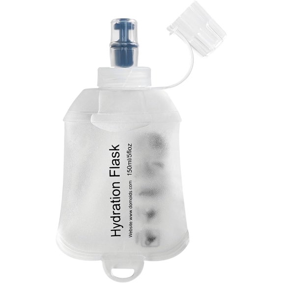 150ml Soft Flask Soft Water Bottle for Running, Hiking, Travelling, Cycling and Climbing - White