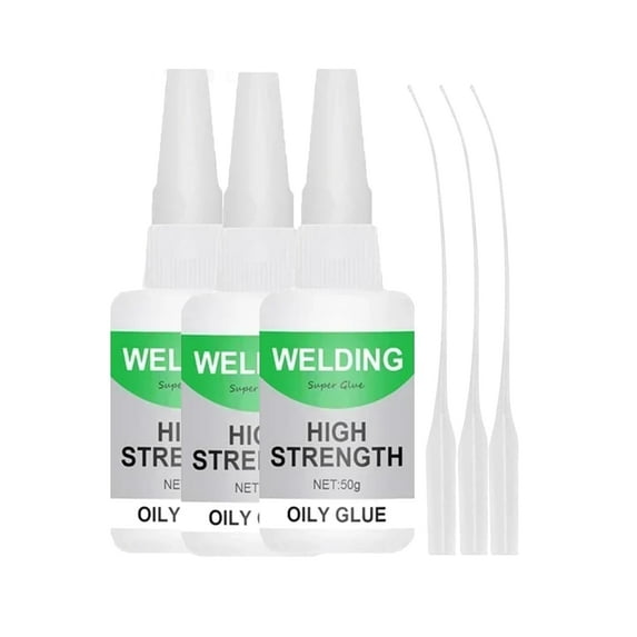 150ml Wood & Parquet Adhesive, Welding High-Strength Oily Glue, Universal Super Glue Gel, Instant Bonding, Strong Adhesion, Repairs Last Long Time for Metal, Wood, Ceramics,Leather, Glass(50g/3PCS)