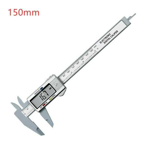 150mm 100mm Electronic Digital Caliper Carbon Fiber Dial Vernier Caliper Gauge Micrometer Measuring Tool Digital Ruler ,Easy to Operate