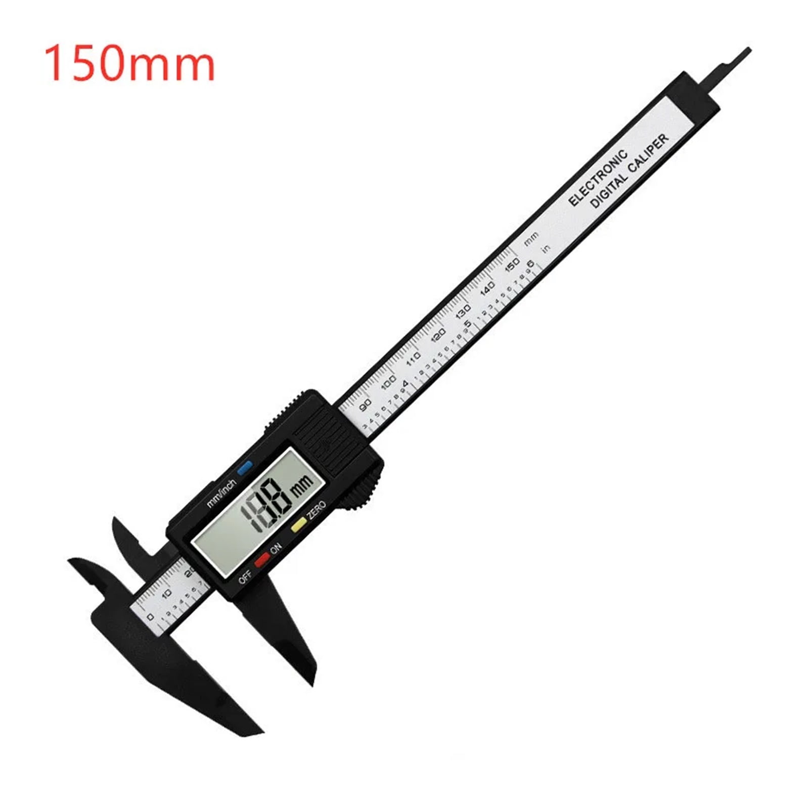 150mm 100mm Electronic Digital Caliper Carbon Fiber Dial Vernier Caliper Gauge Micrometer Measuring Tool Digital Ruler ,Easy to Operate