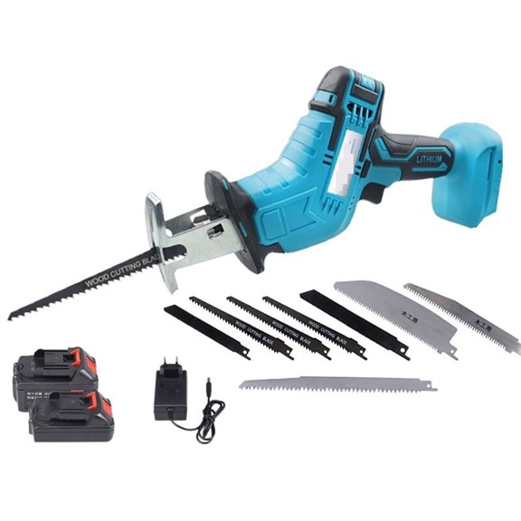 150mm 3000rp/min Cordless Reciprocating Saw Portable Electric Saw Replacement Metal Wood Cutting Tool ,Easy to Operate