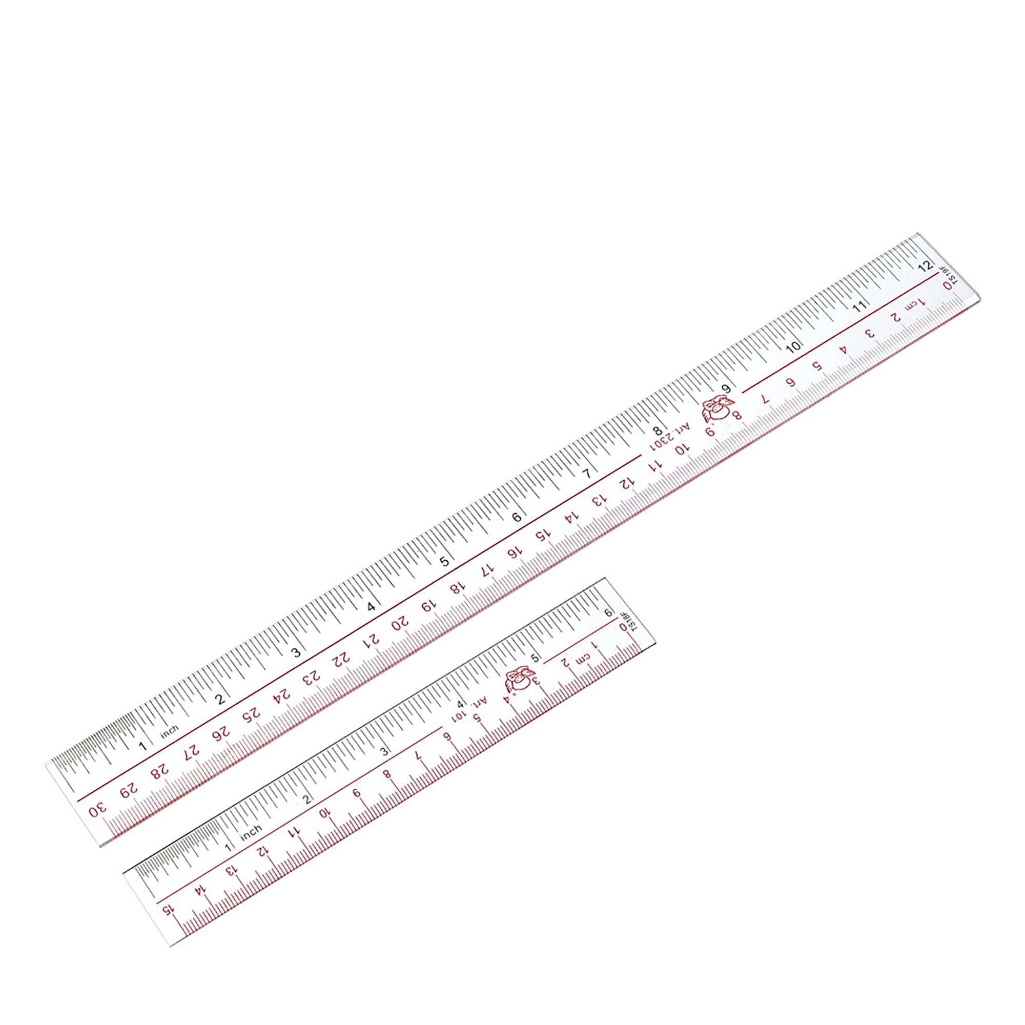 150mm 6 Inch 300mm 12 Inch Straight Ruler Metric Plastic Measuring ...