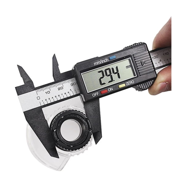 150mm 6 Inch LCD Digital Ruler Electronic Carbon Fiber Vernier Caliper Gauge Micrometer Measuring Tool Calibre Digital Suwmiarka ,Precision Measuring