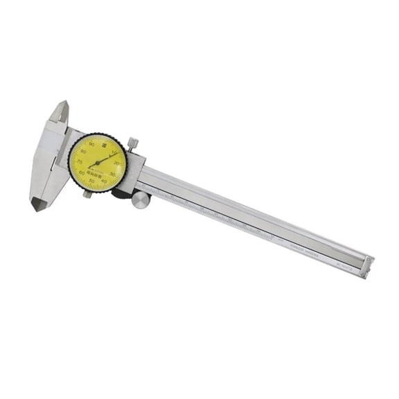 150mm 6 Inch Precision Dial Caliper Dial Vernier Caliper Micrometer Gauge Dial Caliper 0.01mm