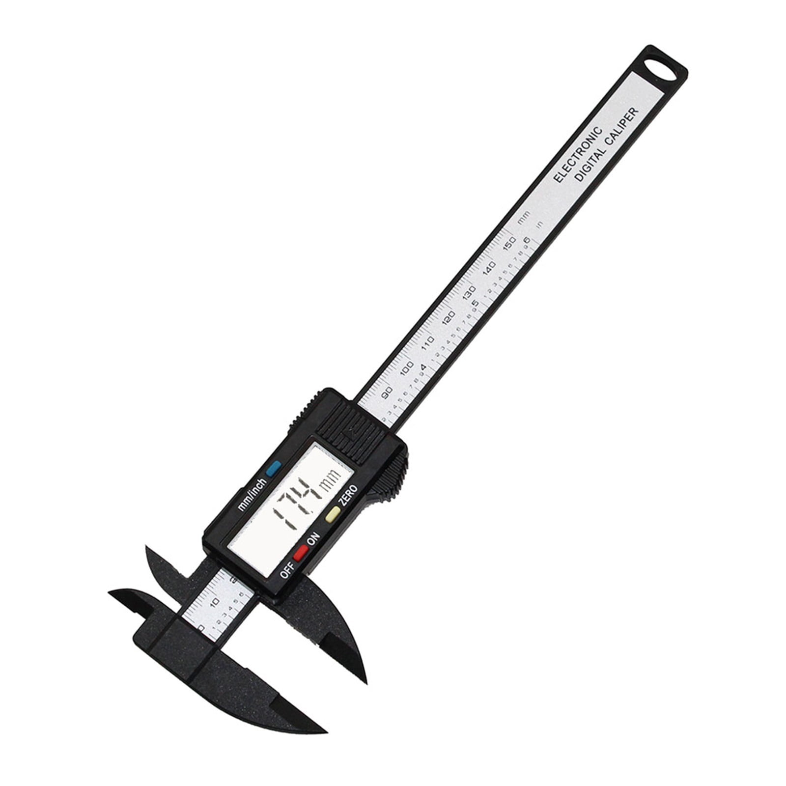 150mm/6" LCD Digital Electronic Carbon Fiber Vernier Calipers Gauge Micrometer With Large LCD Screen Display Inch/Metric ,Complete Kit